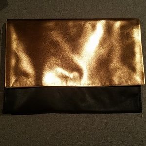 Zara NWT black and gold bag